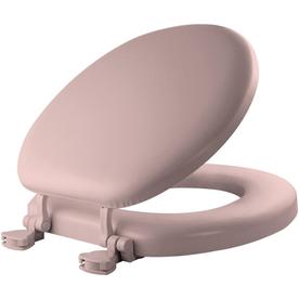 UPC 073088010469 product image for Mayfair Lift-Off Pink Cushioned Vinyl Round Toilet Seat | upcitemdb.com