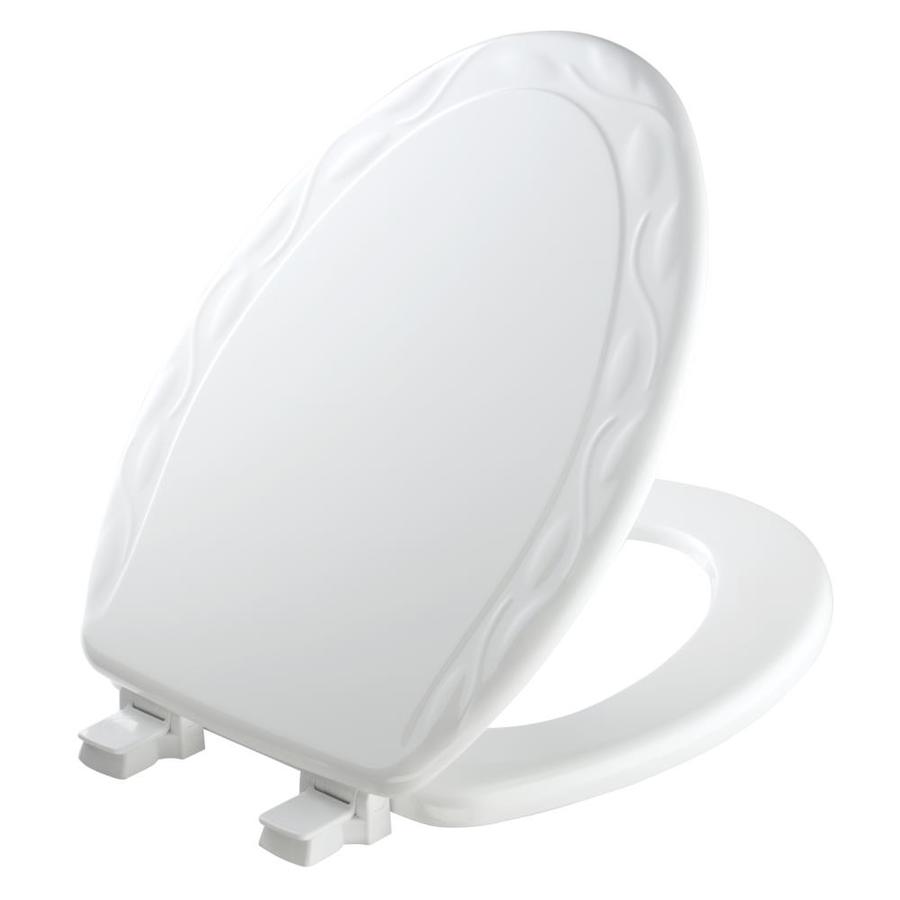 Shop Church White Wood Elongated Toilet Seat at