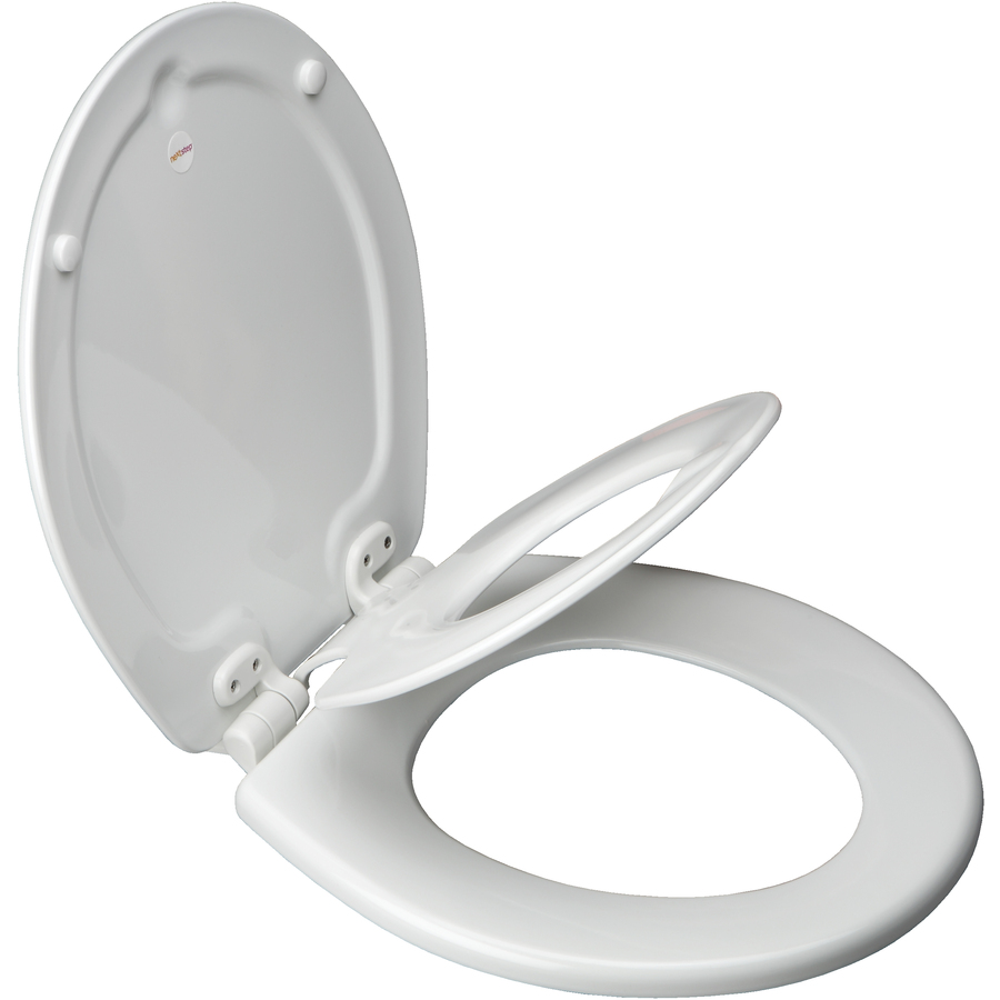 Shop Church Nextstep Child/Adult White Wood Round Toilet Seat at Lowes.com