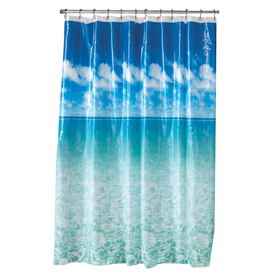 UPC 073161038311 product image for Style Selections EVA/PEVA Blue Pictorial Shower Curtain | upcitemdb.com