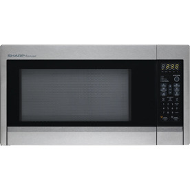 Sharp 1.3-cu ft 1000-Watt Countertop Microwave (Stainless Steel) R-431ZS
