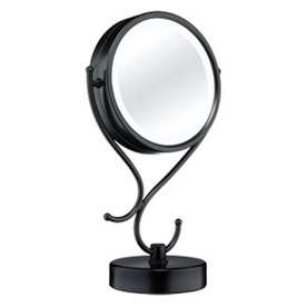 UPC 074108251664 product image for Conair Black Chrome Magnifying Countertop Vanity Mirror with Light | upcitemdb.com