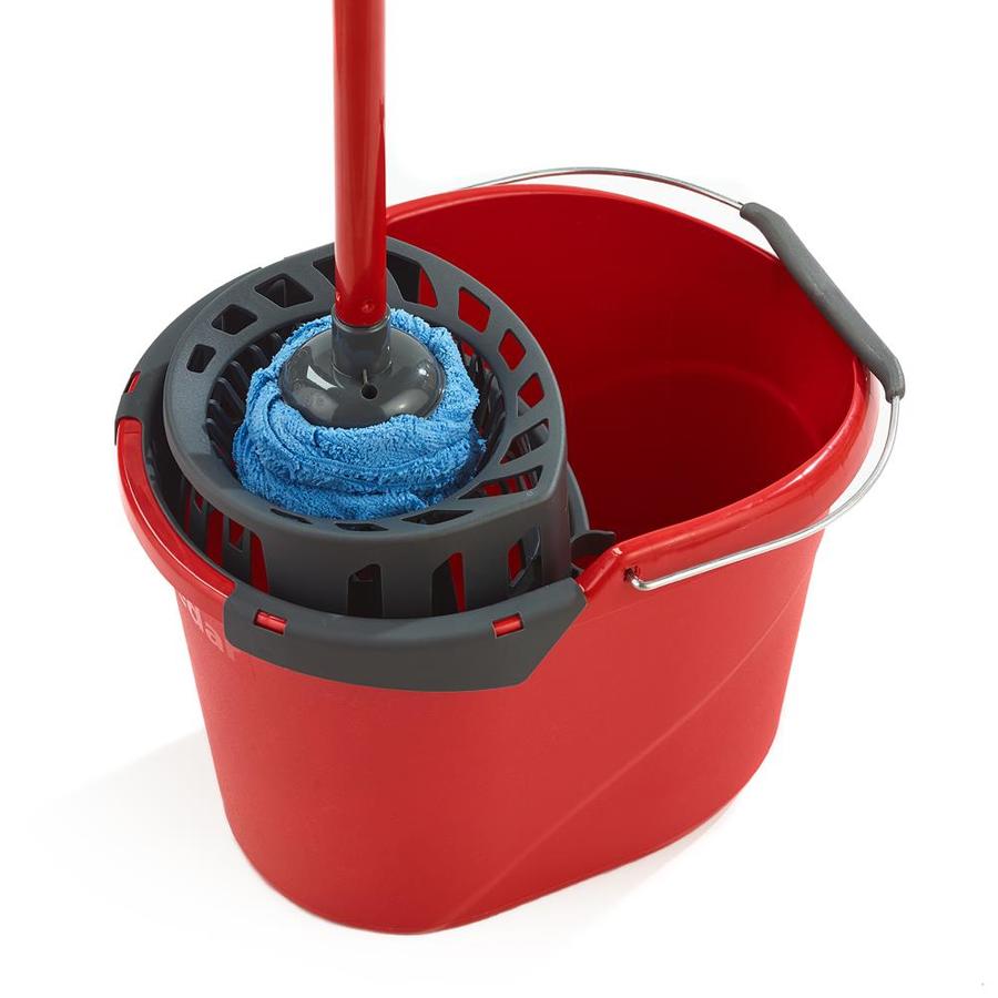 Pack of 4 O-Cedar Quick Wring Bucket 2.5 Gallon Bucket With Wringer