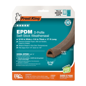 UPC 077578011776 product image for Frost King 2-Pack 0.312-in x 17-ft Brown Ethylene Propylene Diene Monomer Door W | upcitemdb.com