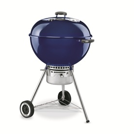  Weber One-Touch Porcelain-Enameled Dark Blue Charcoal Grill 1358001 