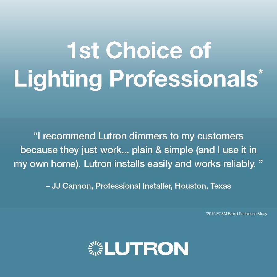 Lutron Diva C.L Dimmer Switch for Dimmable LED DVWCL-153PH-WH 150W WHITE