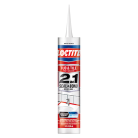 UPC 079340647534 product image for LOCTITE 2in1 10-oz White Paintable Tub and Tile Latex Kitchen and Bathroom Caulk | upcitemdb.com