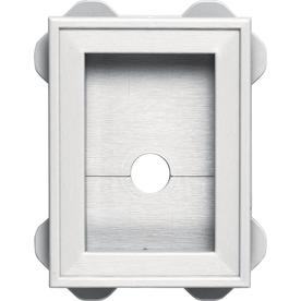 UPC 080192039385 product image for Builders Edge 5-in x 6.75-in Bright White Wrap-Around Mounting Block | upcitemdb.com