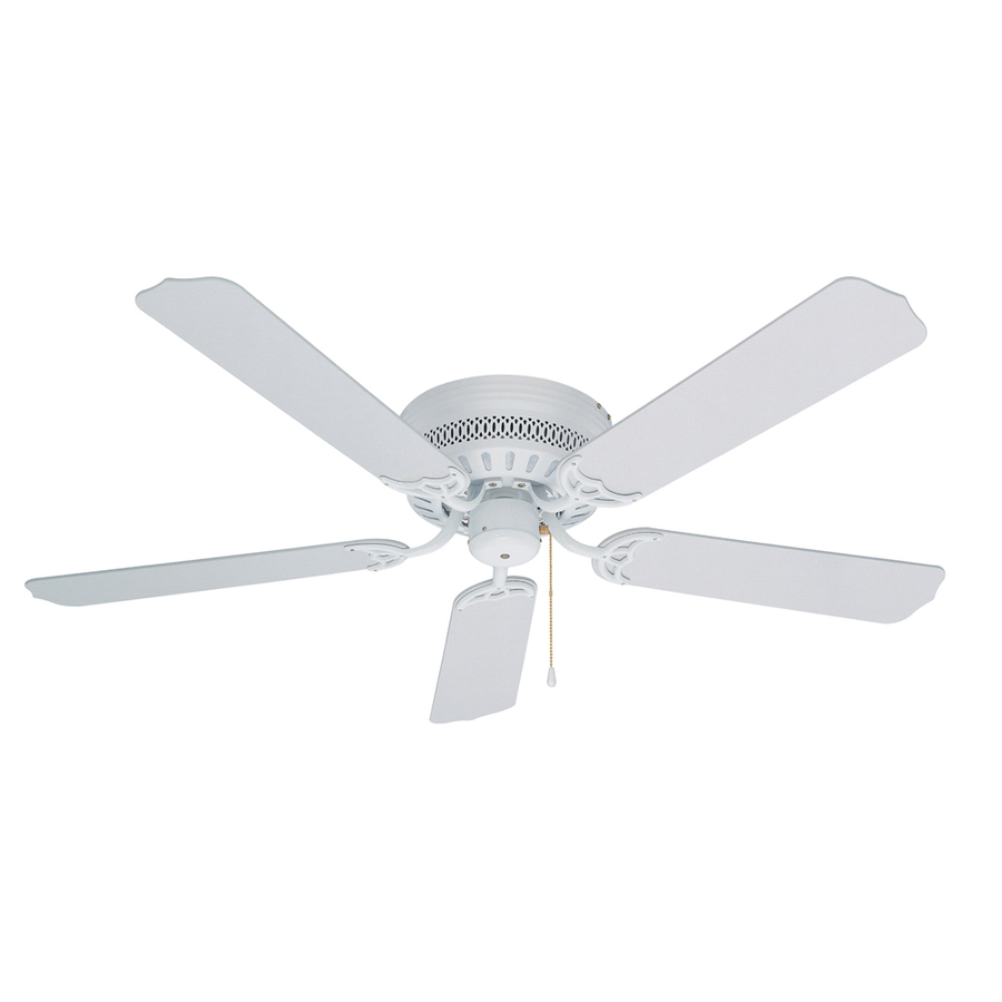 Litex Hugger 52 In White Flush Mount Ceiling Fan On Popscreen