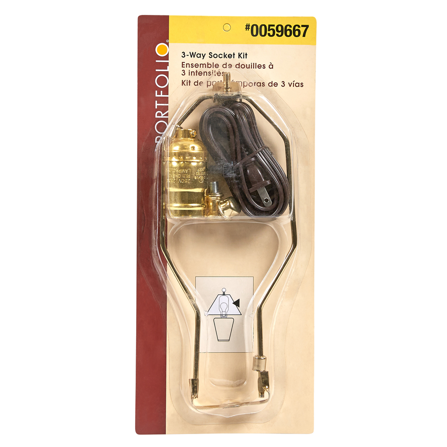 Portfolio 3 Way Gold Lamp Socket In The Light Sockets Department At Lowes Com