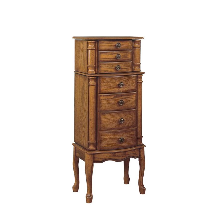 Shop Powell Woodland Oak Floorstanding Jewelry Armoire at Lowes.com