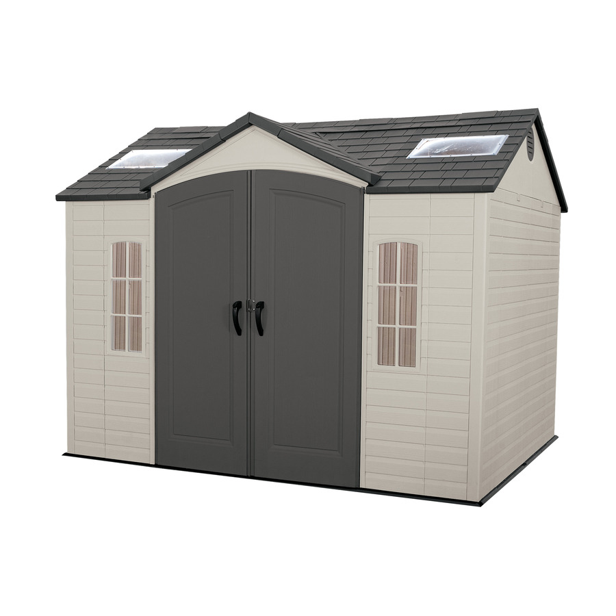 Shop LIFETIME PRODUCTS Gable Storage Shed (Common: 10-ft x 8-ft ...