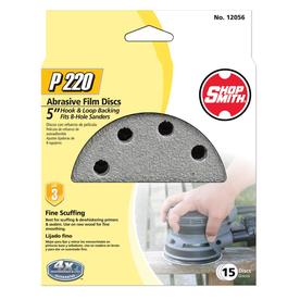 UPC 082354120566 product image for Shopsmith 15-Pack 220-Grit 5-in W x 5-in L Sanding Disc Sandpaper | upcitemdb.com