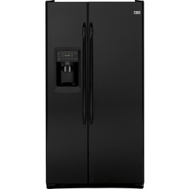 GE Profile 23.3 cu ft Side-by-Side Counter-Depth Refrigerator (High-Gloss Black) ENERGY STAR PSCF3RGXBB