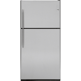 GE 21.7-cu ft Top-Freezer Refrigerator (Stainless Steel) GTS22SBXSS