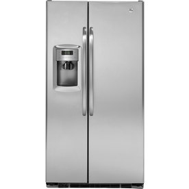 GE 22.7 Cu. Ft. Side-by-Side Counter-Depth Refrigerator (Color: Stainless Steel)