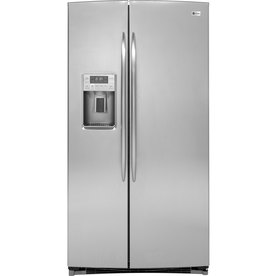 GE Profile 25.9-cu ft Side-by-Side Refrigerator (Stainless Steel) ENERGY STAR PSHS6PGZSS
