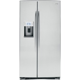 GE Profile Profile 25.6-cu ft Side-by-Side Refrigerator (Stainless Steel) ENERGY STAR PSHS6YGZSS