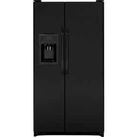 GE 25.25 cu ft Side-by-Side Refrigerator (Black) ENERGY STAR GSH25JGDBB