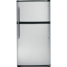 GE 21-cu ft Top-Freezer Refrigerator (Stainless Steel) ENERGY STAR GTZ21GCESS