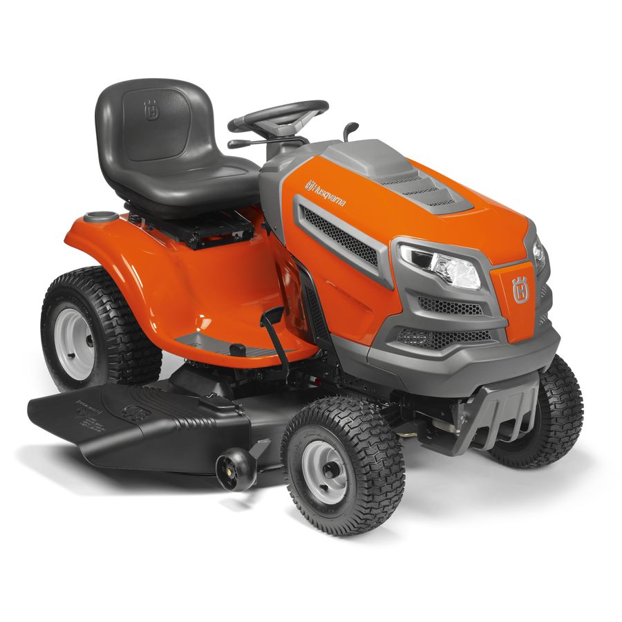 Husqvarna Yth22v46 22 Hp V Twin Hydrostatic 46 In Riding Lawn Mower With Mulching Capability Kit Sold Separately In The Gas Riding Lawn Mowers Department At Lowes Com