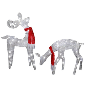 Shop Gemmy Lighted Deer Outdoor Christmas Decoration with White LED