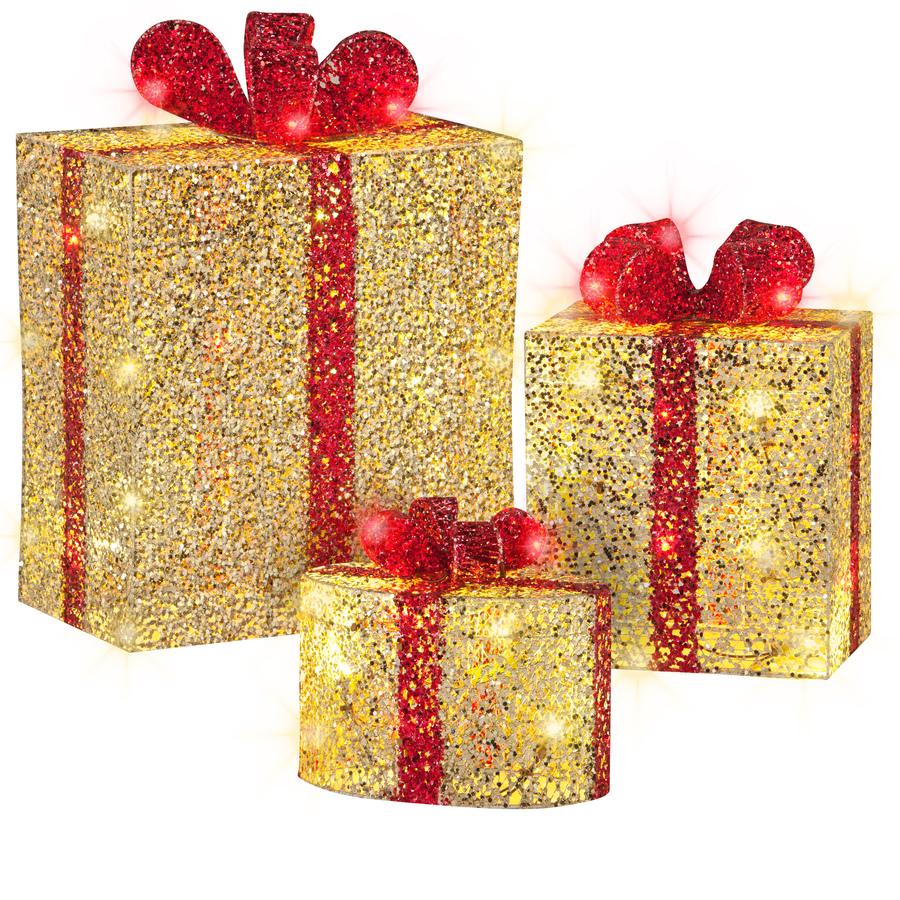 Red Gift Box Christmas Decorations