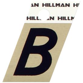 UPC 087200002140 product image for The Hillman Group 3-in Black and Gold House Letter B | upcitemdb.com