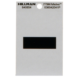 UPC 087200004410 product image for The Hillman Group 3-in Black and Silver Reflective House Number Hyphen | upcitemdb.com