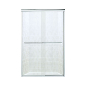 UPC 087206778865 product image for Sterling Finesse 56-in to 57.5-in W x 70.3125-in H Silver Sliding Shower Door | upcitemdb.com