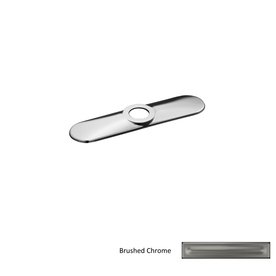 UPC 087206822414 product image for KOHLER Escutcheon Plate for Three-Hole Installation, Brushed Chrome | upcitemdb.com