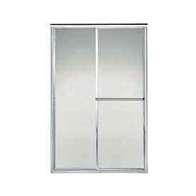 UPC 087206854743 product image for Sterling Deluxe 41.5-in to 46.5-in W x 70-in H Silver Sliding Shower Door | upcitemdb.com