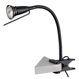 Clip Desk Lamps on Desk Lamps Black Lite Source 18  Adjustable Black Clip On Desk Lamp