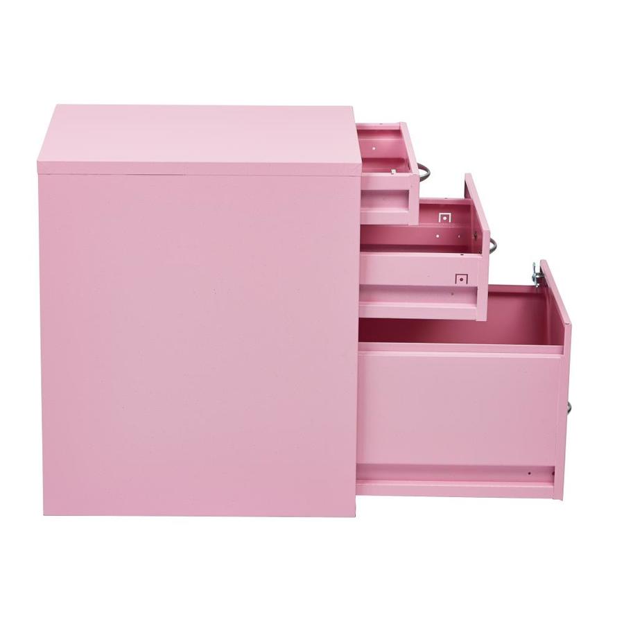 Osp Home Furnishings Osp Designs Pink 3 Drawer File Cabinet In The File Cabinets Department At Lowes Com