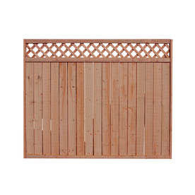 Shop 8-ft x 5-ft Spruce Lattice-Top Wood Fence Panel at Lowes.com