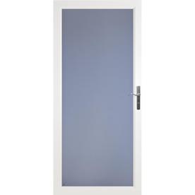 LARSON Secure Elegance White Full-View Laminated Security Glass Storm Door (Common: 36-in x 81-in; Actual: 35.75-in x 79.75-in)