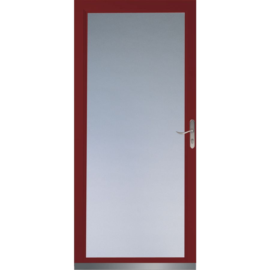 Larson Signature Low E Cranberry Full View Tempered Glass And