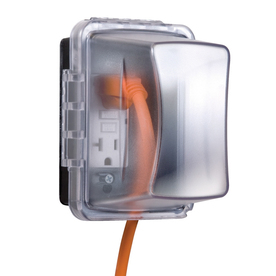 UPC 092326104272 product image for Hubbell TayMac 1-Gang Rectangle Plastic Electrical Box Cover | upcitemdb.com