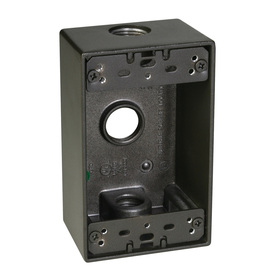 UPC 092326110846 product image for Hubbell TayMac 18.3-cu in 1-Gang Metal Square Weather Resistant Wall Electrical  | upcitemdb.com