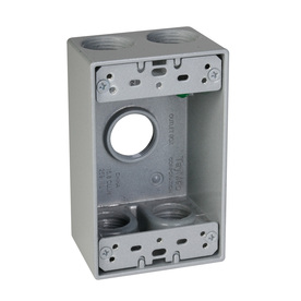 UPC 092326110860 product image for Hubbell TayMac 18.3-cu in 1-Gang Metal Square Weather Resistant Wall Electrical  | upcitemdb.com