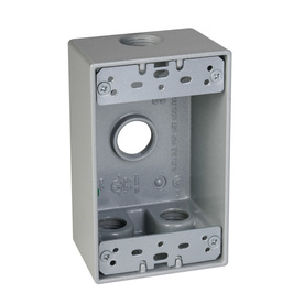 UPC 092326110877 product image for Hubbell TayMac 18.3-cu in 1-Gang Metal Square Weather Resistant Wall Electrical  | upcitemdb.com