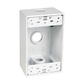 UPC 092326112215 product image for Hubbell TayMac 18.3-cu in 1-Gang Metal Square Weather Resistant Wall Electrical  | upcitemdb.com