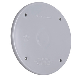 UPC 092326130059 product image for Hubbell TayMac 1-Gang Round Plastic Electrical Box Cover | upcitemdb.com