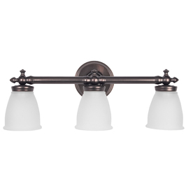 Shop DELTA 3Light Victorian OilRubbed Bronze Bathroom Vanity Light 