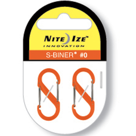 UPC 094664014718 product image for Nite Ize Plastic S-Biner Size #0 2 Pack - Orange | upcitemdb.com