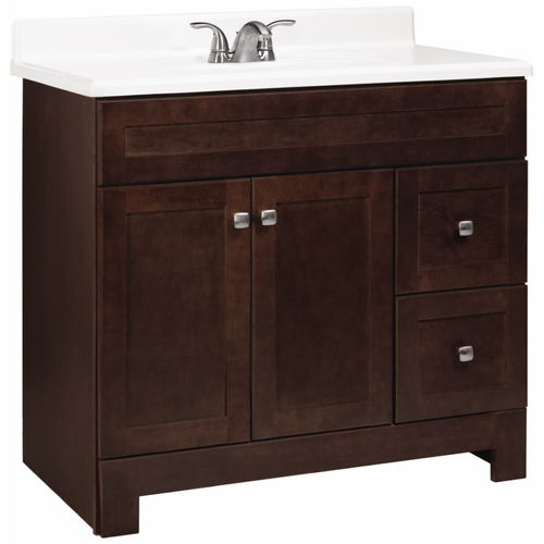  Bath Vanity with Shaker Doors at Lowes Vanities Bathroom Furniture