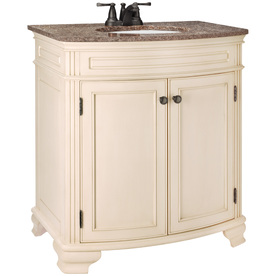  Bathroom Vanities on 20 In Bisque Single Sink Bathroom Vanity With Granite Top At Lowes Com