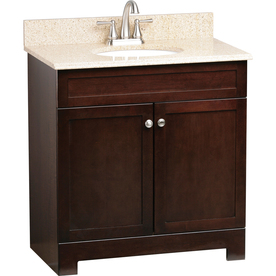 Bathroom Vanity Tops  Sink on In Espresso Single Sink Bathroom Vanity With Granite Top At Lowes Com