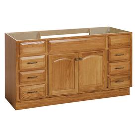 Project Source 60-in Oak Traditional Bathroom Vanity V26061-PS