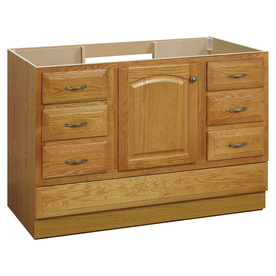 Project Source 48-in Oak Traditional Bathroom Vanity V28049-PS
